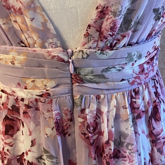 New! Lulu's Garden Meandering Maxi Dress Lavender Floral NWT 21851 - Picture 11 of 16